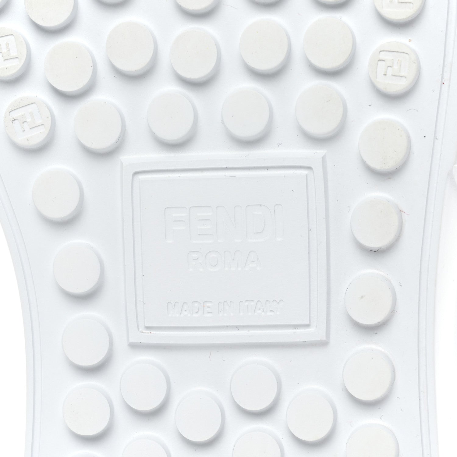Fendi Velvet FF Calfskin Womens Fendi Force Low Top Sneakers 39 White 7 of 16