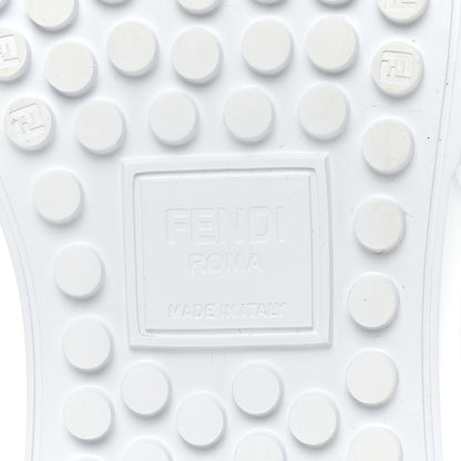 Fendi Velvet FF Calfskin Womens Fendi Force Low Top Sneakers 39 White 7 of 16