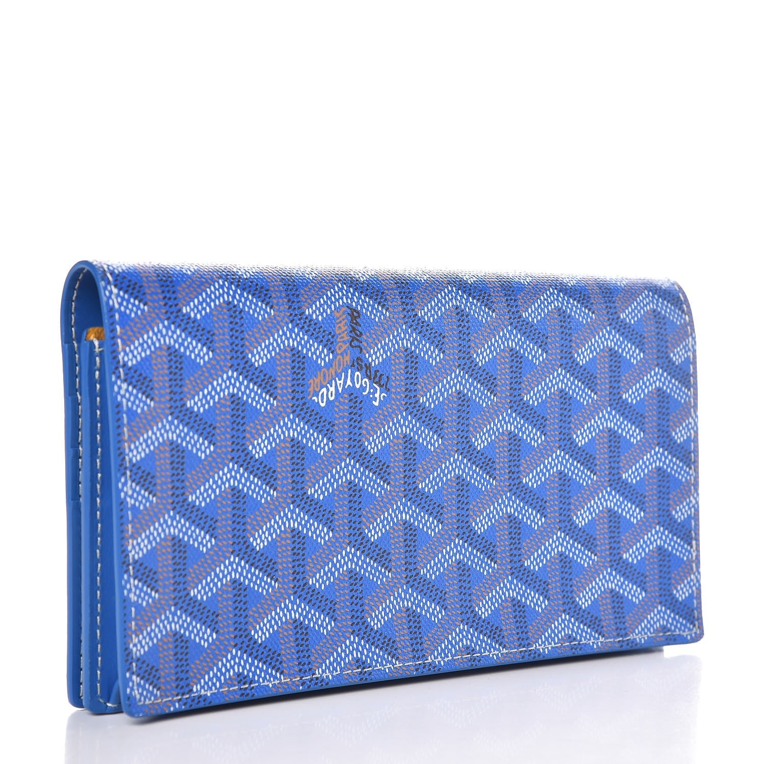 Goyard Goyardine Richelieu Wallet Sky Blue 3 of 7
