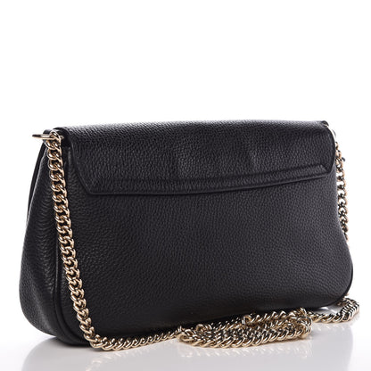 Gucci Pebbled Calfskin Medium Soho Flap Crossbody Black 3 of 10