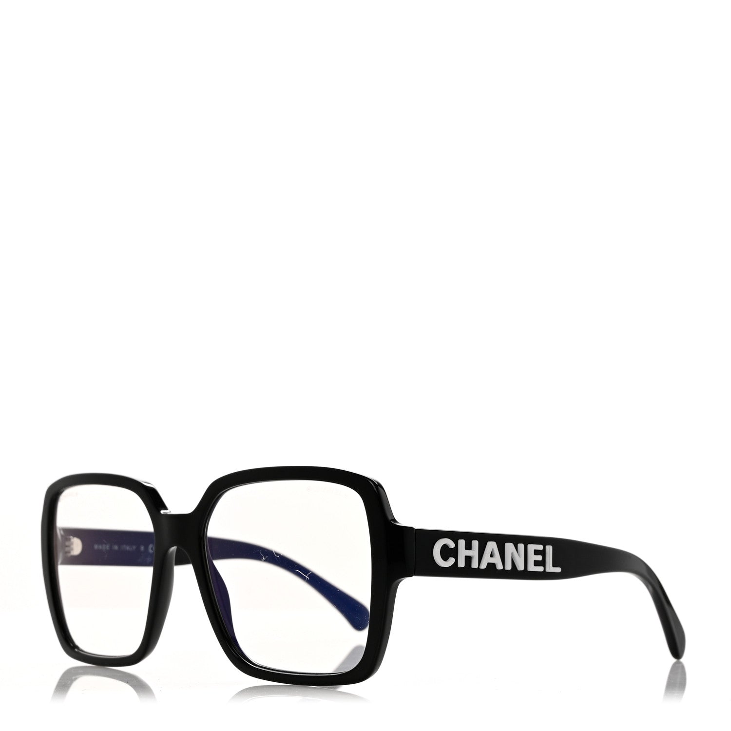 Chanel Acetate Square Eyeglasses 5408-S Black 1 of 8