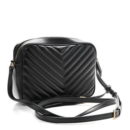 Saint Laurent Calfskin Matelasse Monogram Lou Camera Bag Black 3 of 10