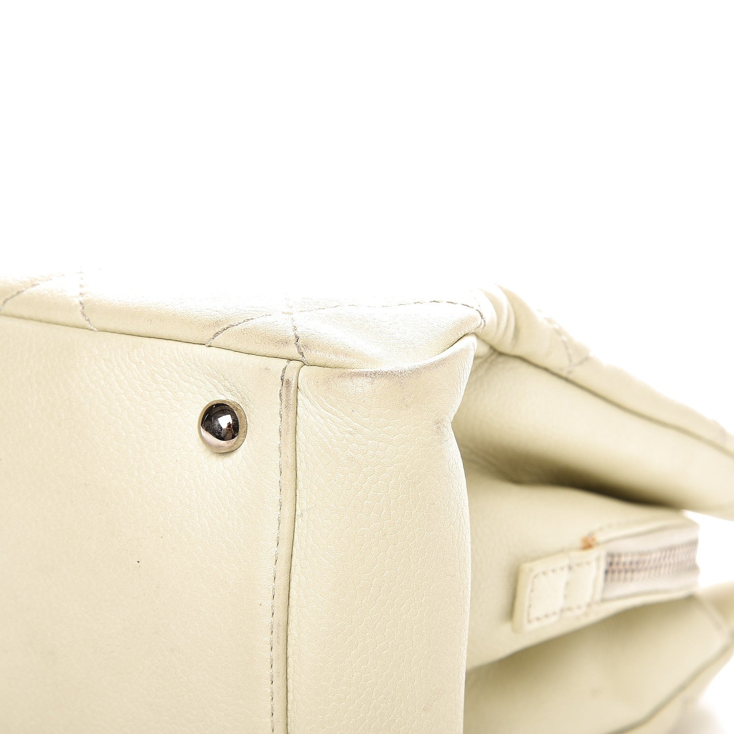 Chanel Caviar CC Timeless Soft Tote Off White 14 of 18