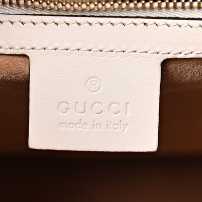 Gucci Calfskin Maxi Sylvie Top Handle Bag White 8 of 12