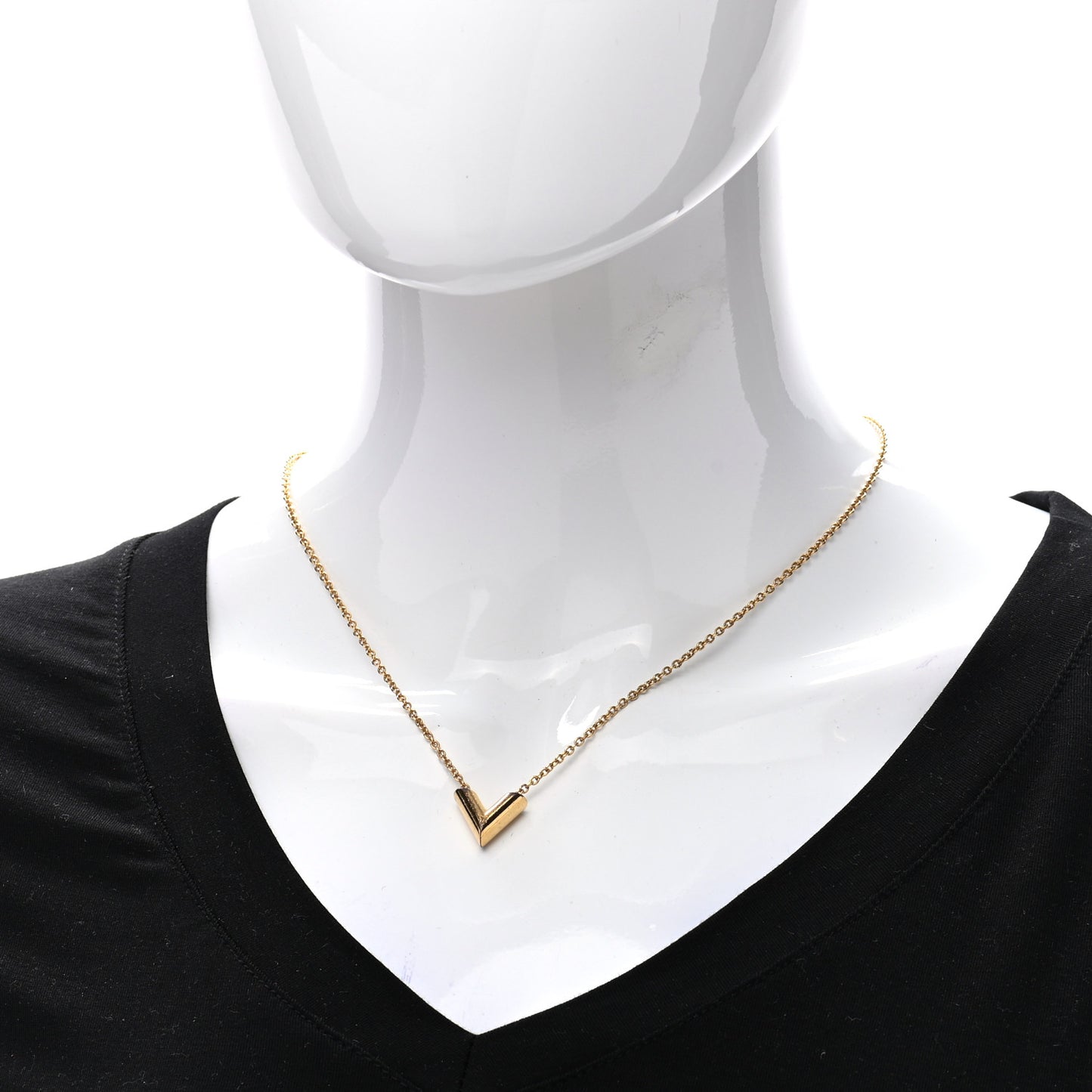 Essential V Necklace Gold