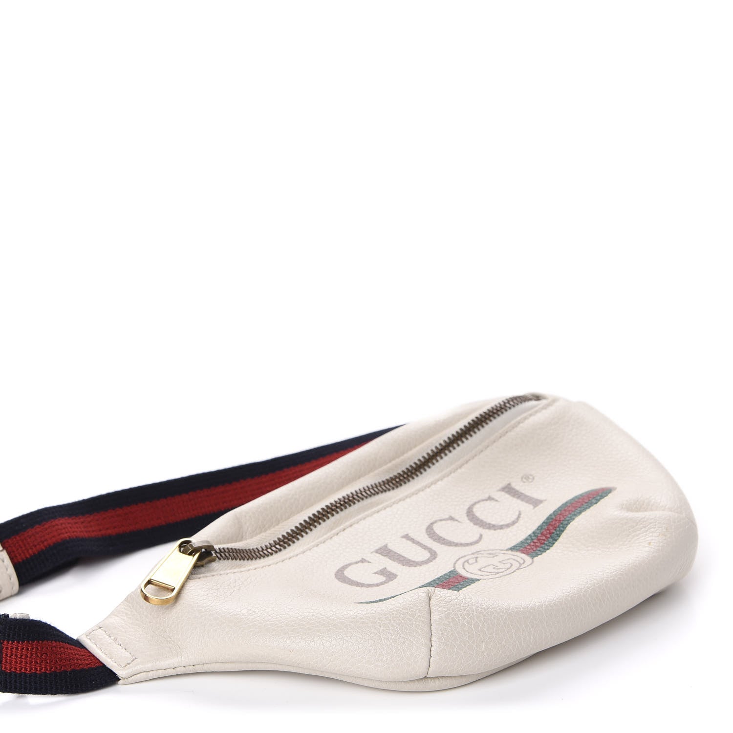 Gucci Grained Calfskin Small Logo Belt Bag White 4 of 11