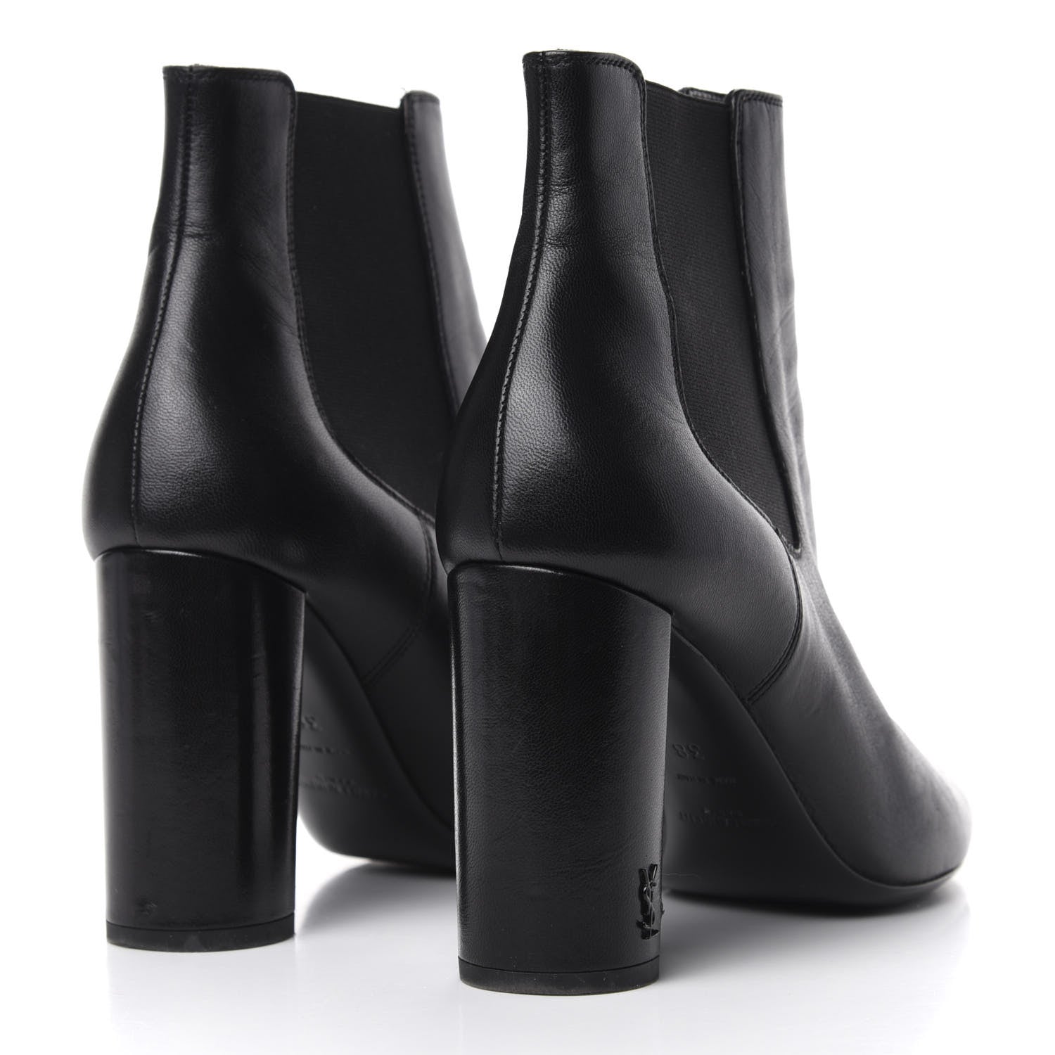 Saint Laurent Nappa Babies Chelsea 90 Ankle Boot 38 Black 4 of 10