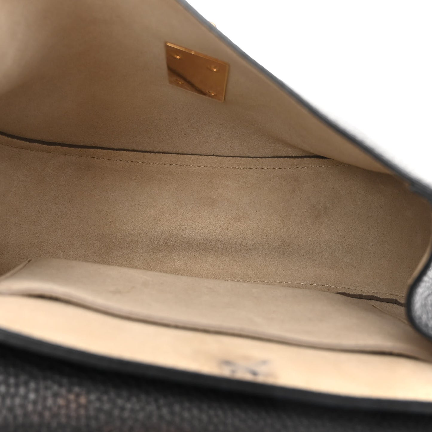 Grained Lambskin Drew Shoulder Bag Black