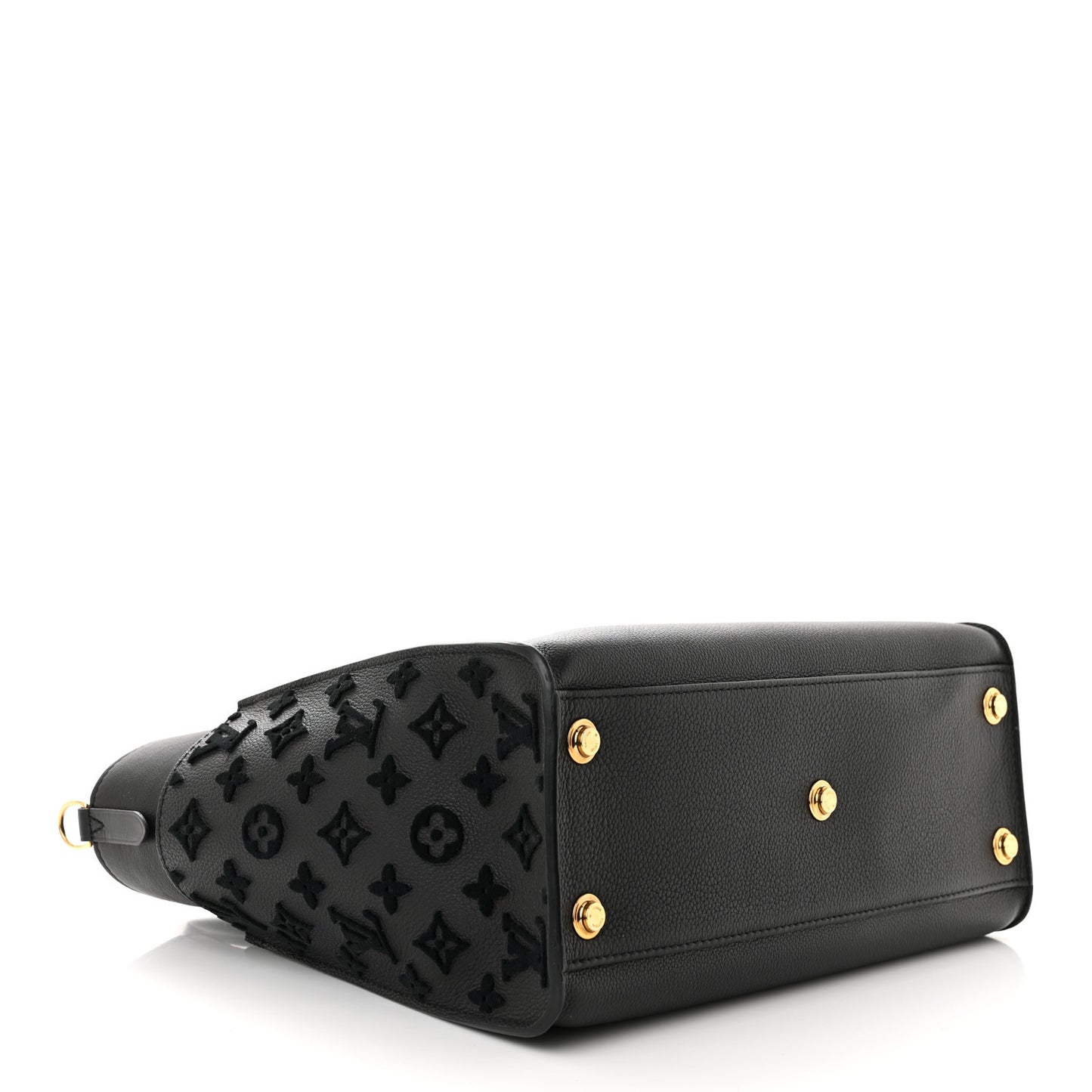 Calfskin Monogram Tufting On My Side Black