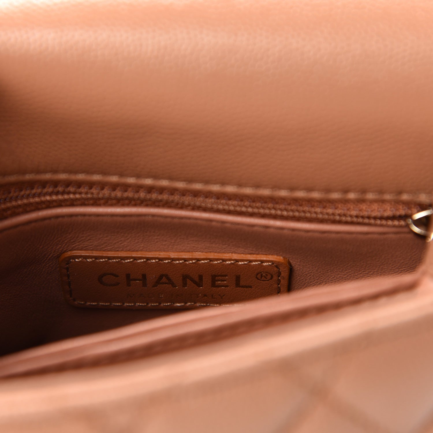 Chanel Caviar Quilted Extra Mini Coco Handle Flap Brown 8 of 11