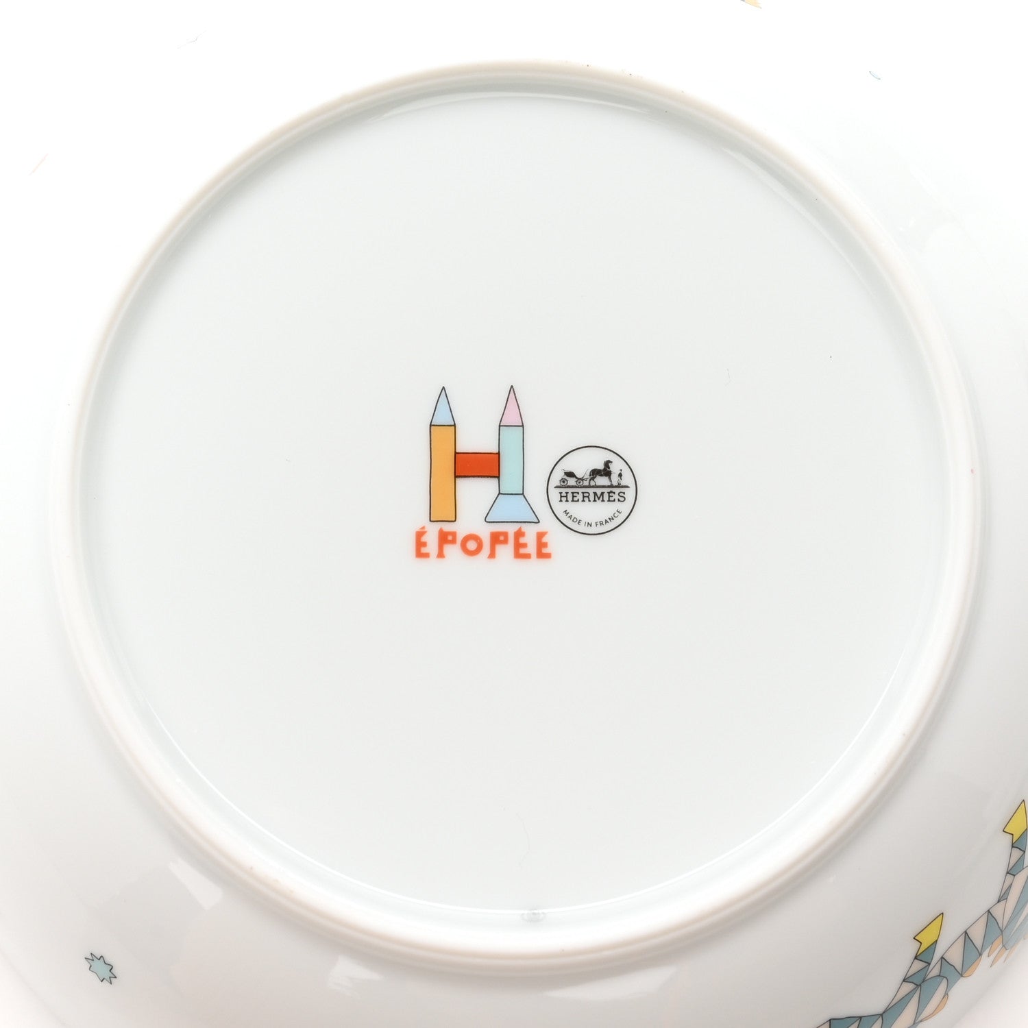 Hermes Porcelain Epopee Set of 4 Pieces 11 of 12