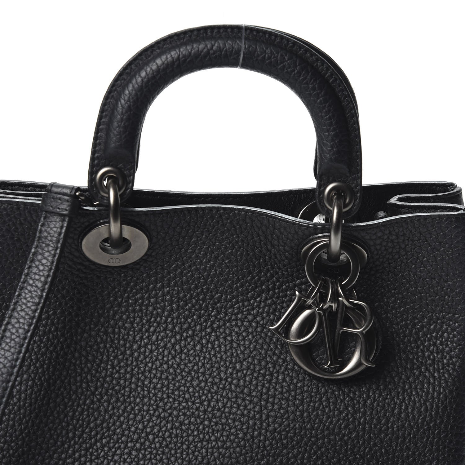 Christian Dior Bullcalf Small Diorissimo Tote Black 9 of 9