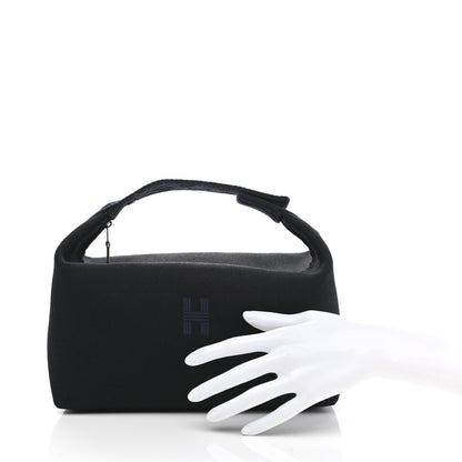 Hermes Canvas Small Bride-A-Brac Pouch Black Bleu Nuit 3 of 7