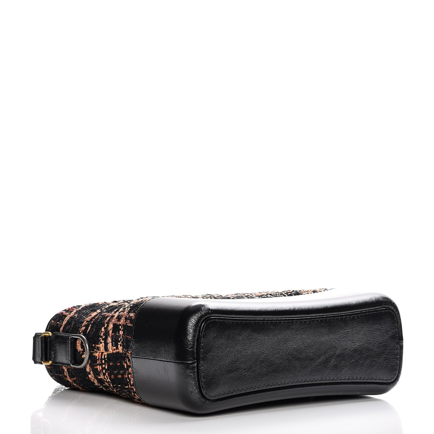 Tweed Calfskin Medium Gabrielle Hobo Black Brown