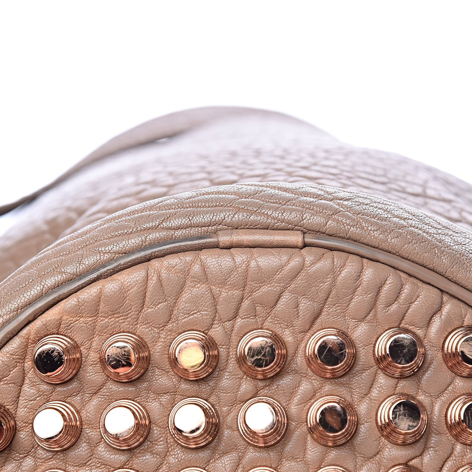 Alexander Wang Pebbled Lambskin Diego Bucket Bag Latte 16 of 17