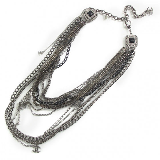 Chanel Layered Chain CC Necklace 1 of 5