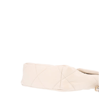 Chanel Lambskin Quilted Medium Chanel 19 Flap Light Beige 10 of 10