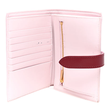 Celine Grained Calfskin Medium Multifunction Strap Wallet Peony Carmin 5 of 6