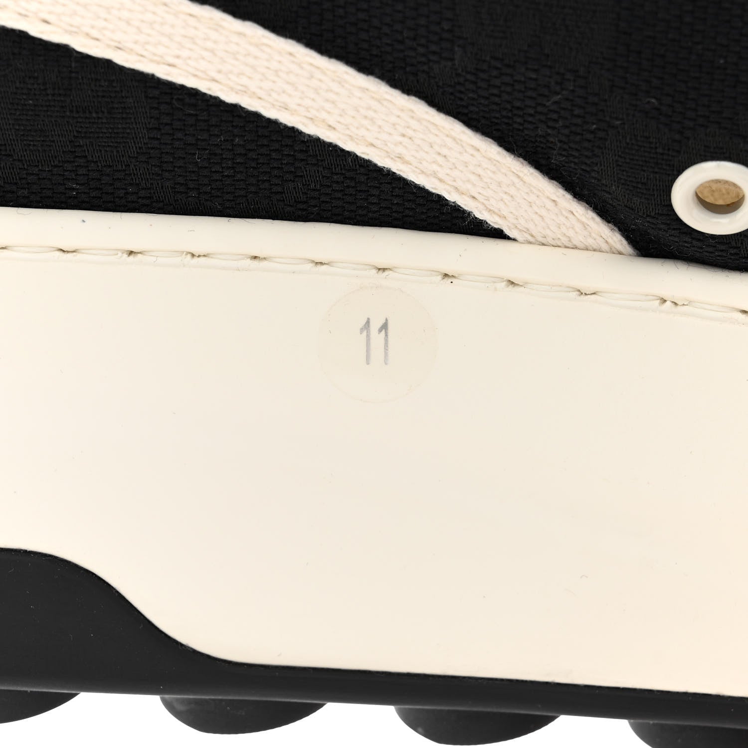 Gucci GG Monogram Mens 1977 Tennis Platform 52mm Sneakers 11 Black Mystic White 8 of 9