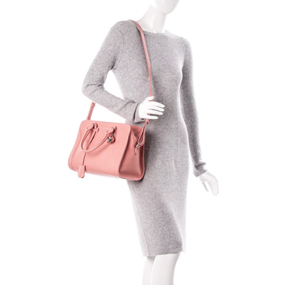 Alexander McQueen Pebbled Calfskin Small Skull Padlock Zip Around Tote Petal 2 of 7