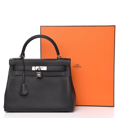 Hermes Togo Kelly Retourne 28 Black 31 of 31
