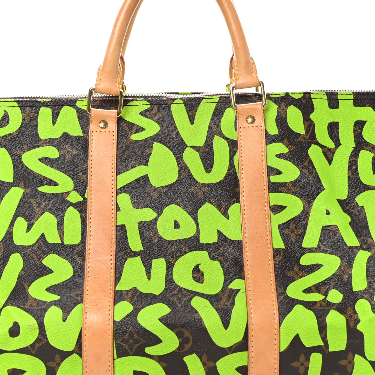 Monogram Graffiti Keepall 50 Green