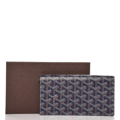 Goyard Goyardine Richelieu Wallet Navy 8 of 8