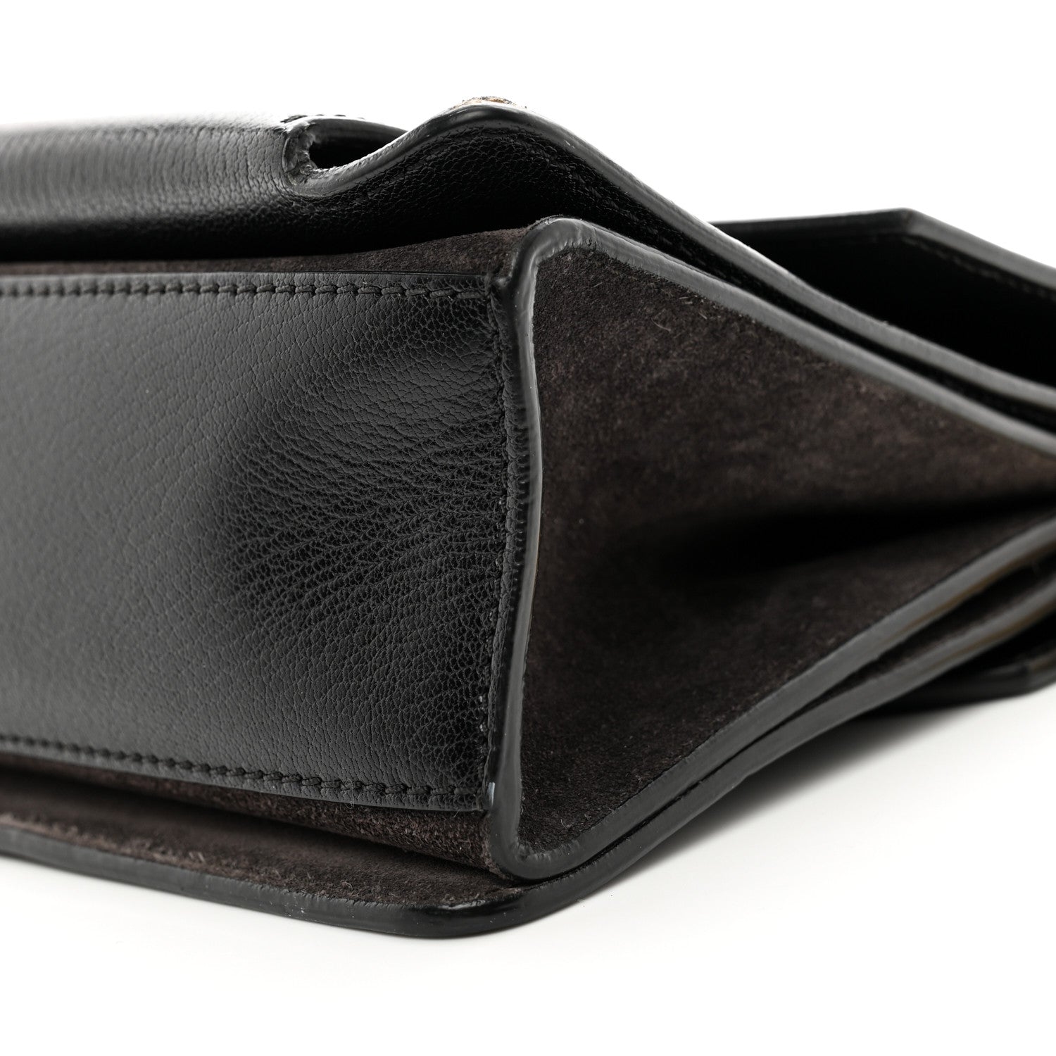 Givenchy Goatskin Suede Small GV3 Shoulder Bag Black 9 of 13