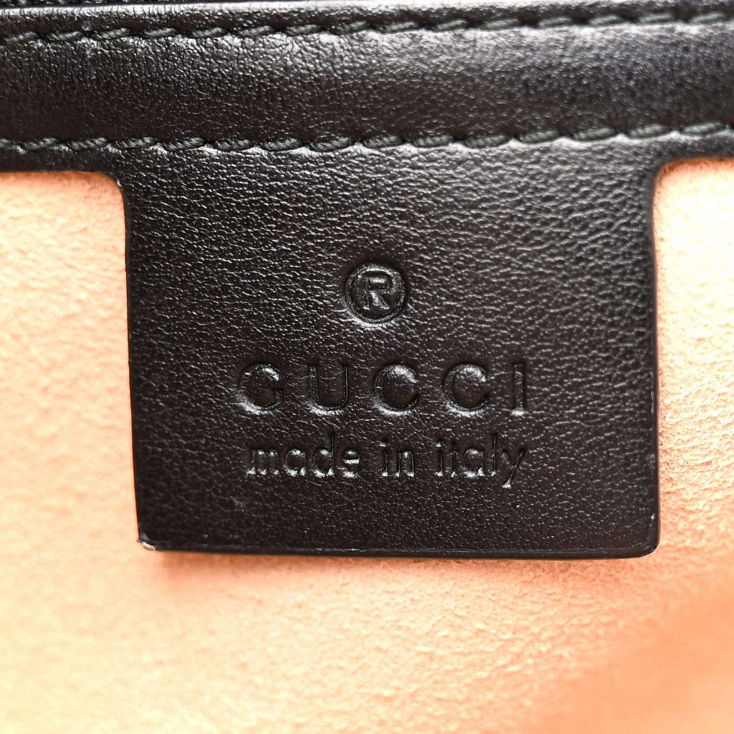 Gucci Calfskin Matelasse Mini GG Marmont Shoulder Bag Black 6 of 15