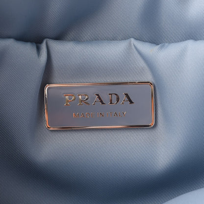 Prada Tessuto Nylon Etiquette Studded Tote Military Green 6 of 11