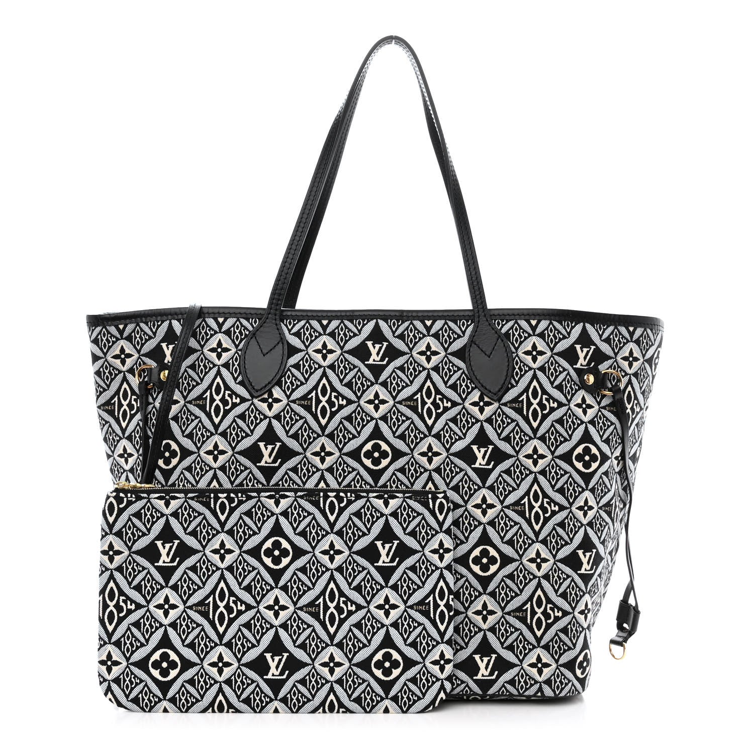 Louis Vuitton Jacquard Since 1854 Neverfull MM Grey 1 of 13
