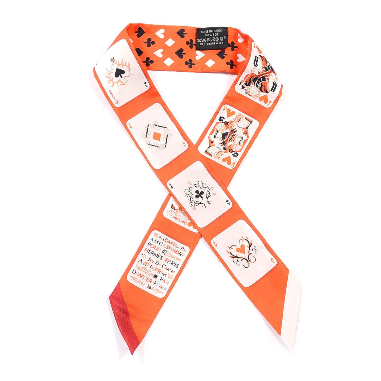 Silk Jeu de Cartes Twilly Vermillon Rouge White