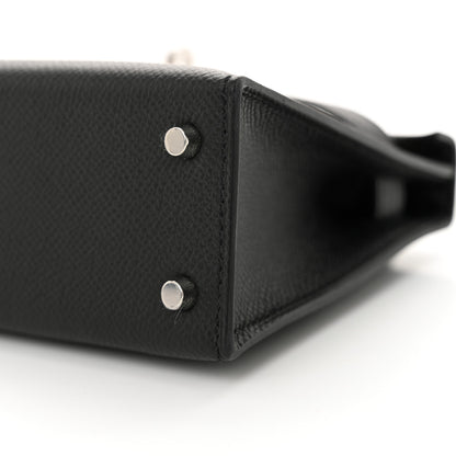 Hermes Epsom Mini Kelly Sellier 20 Black 10 of 12