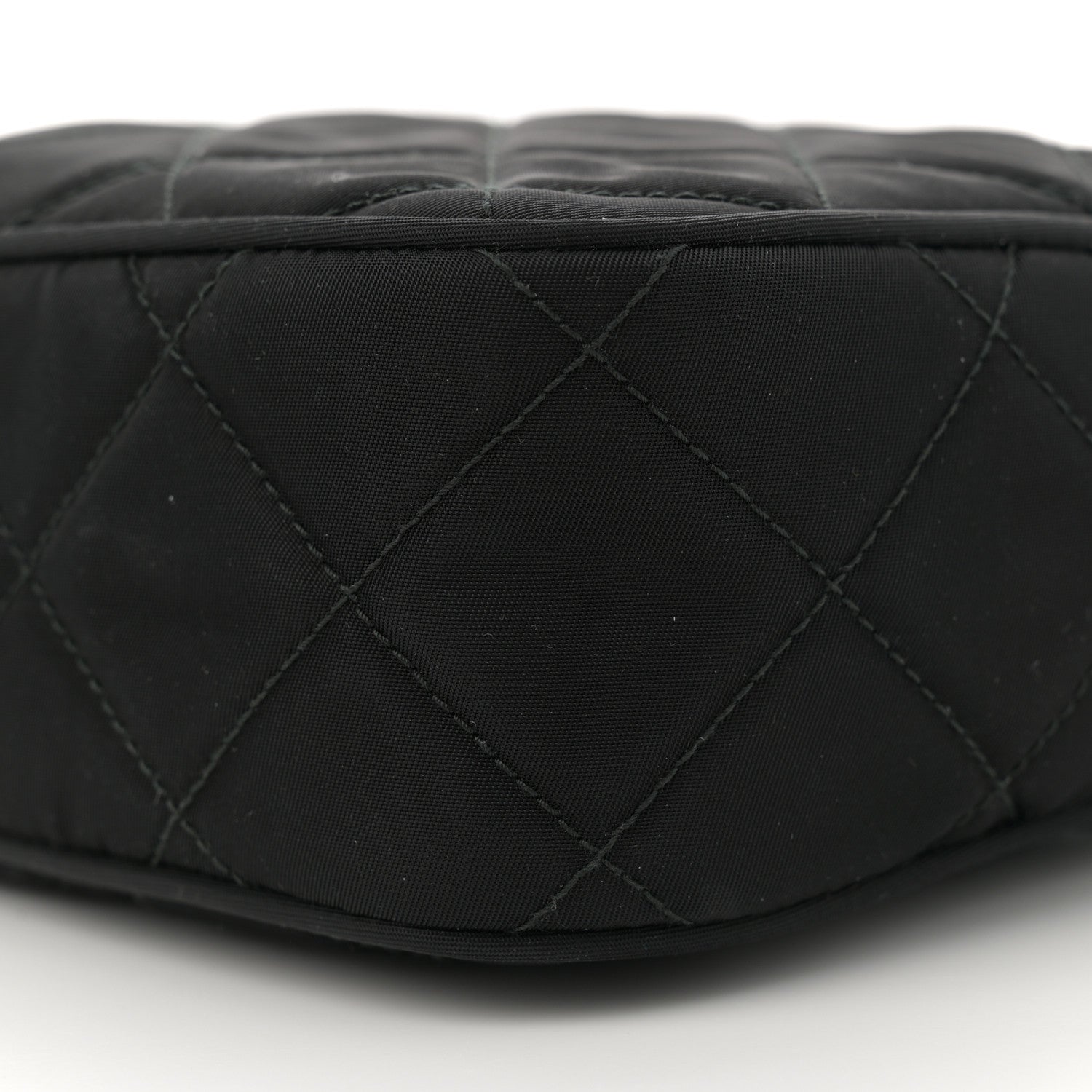 Prada Nylon Tessuto Impuntu Quilted Bandoliera Crossbody Bag Black 10 of 10