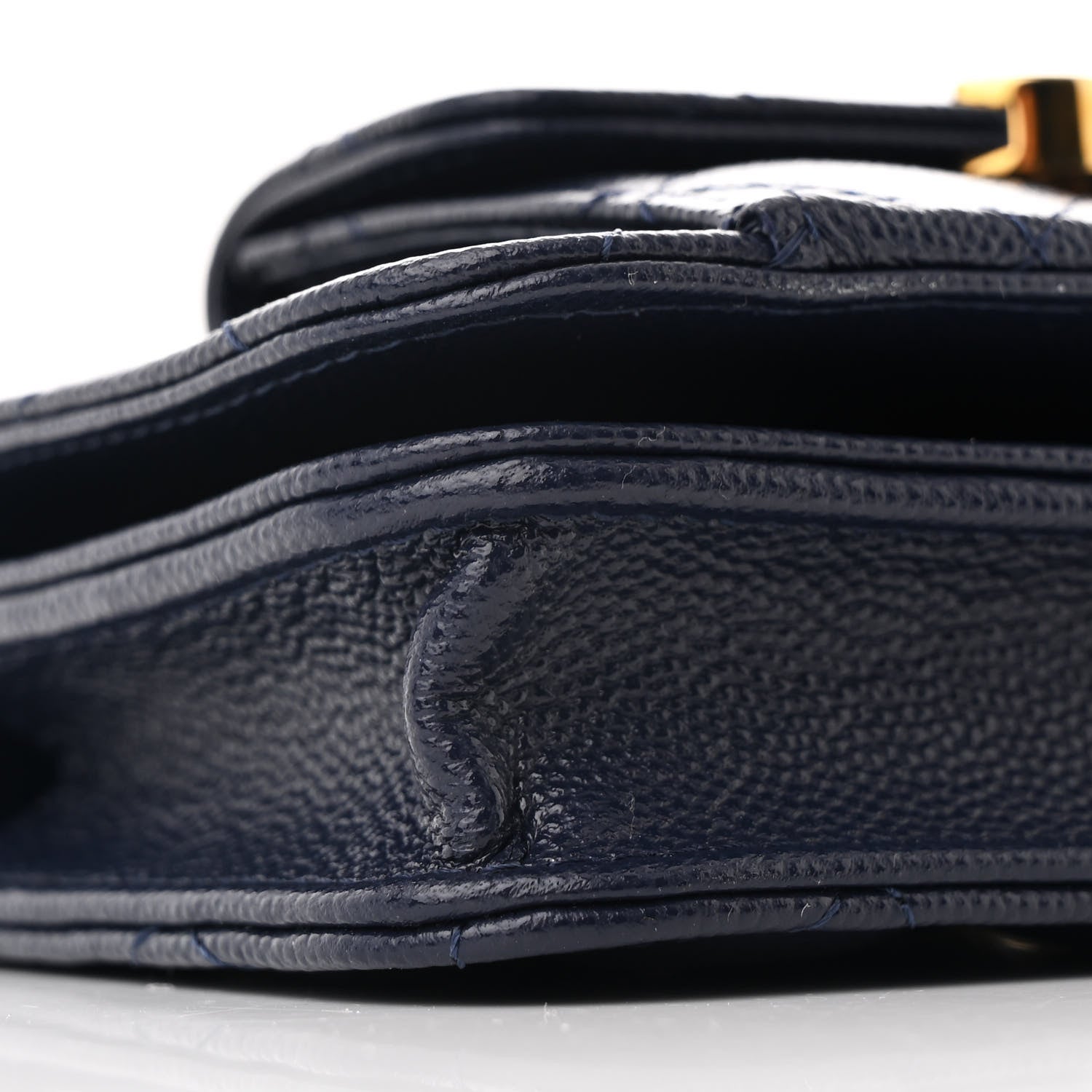 Chanel Caviar Quilted Pocket Twins Clutch With Chain Navy Blue 10 of 12