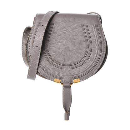 Chloe Calfskin Mini Marcie Round Crossbody Bag Cashmere Grey 1 of 8