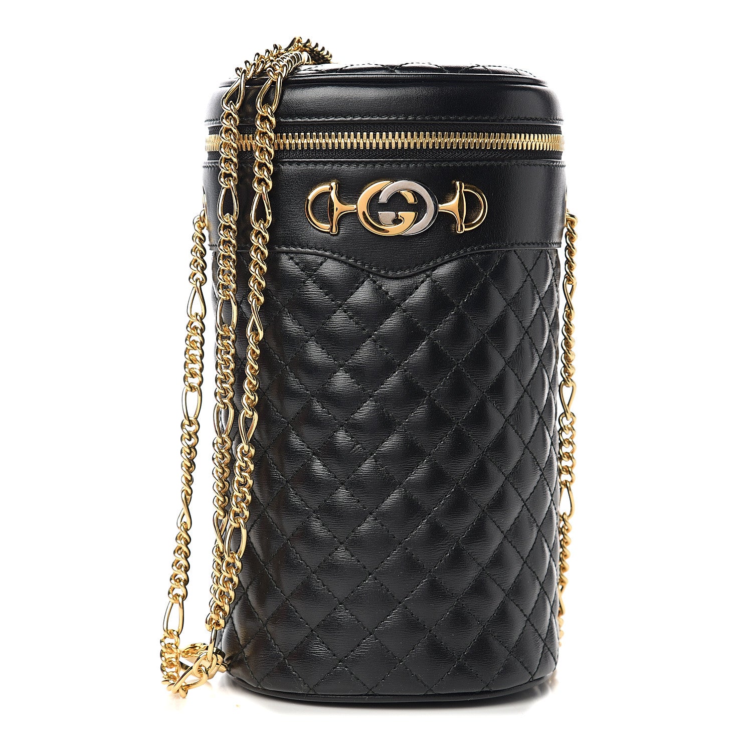 Gucci Calfskin Trapuntata Zumi Belt Bag Black 1 of 10