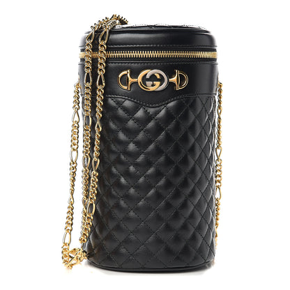 Gucci Calfskin Trapuntata Zumi Belt Bag Black 1 of 10