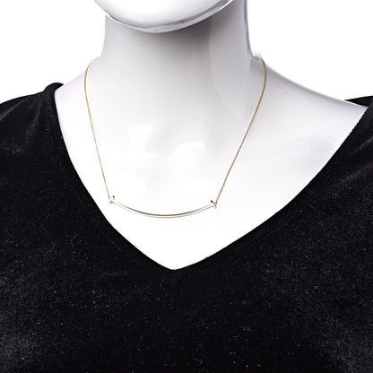 Tiffany 18K Rose Gold T Smile Pendant Necklace 2 of 6