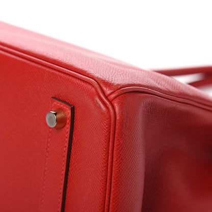 Hermes Epsom Birkin 35 Rouge Casaque 11 of 12