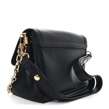 Louis Vuitton Smooth Calfskin Soft Dauphine MM Black MM Black 3 of 10