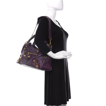 Balenciaga Agneau Giant 21 Gold Hardware City Raisin 2 of 14