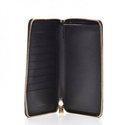 Saint Laurent Toile Monogram Classic Zip Around Wallet Black 5 of 7