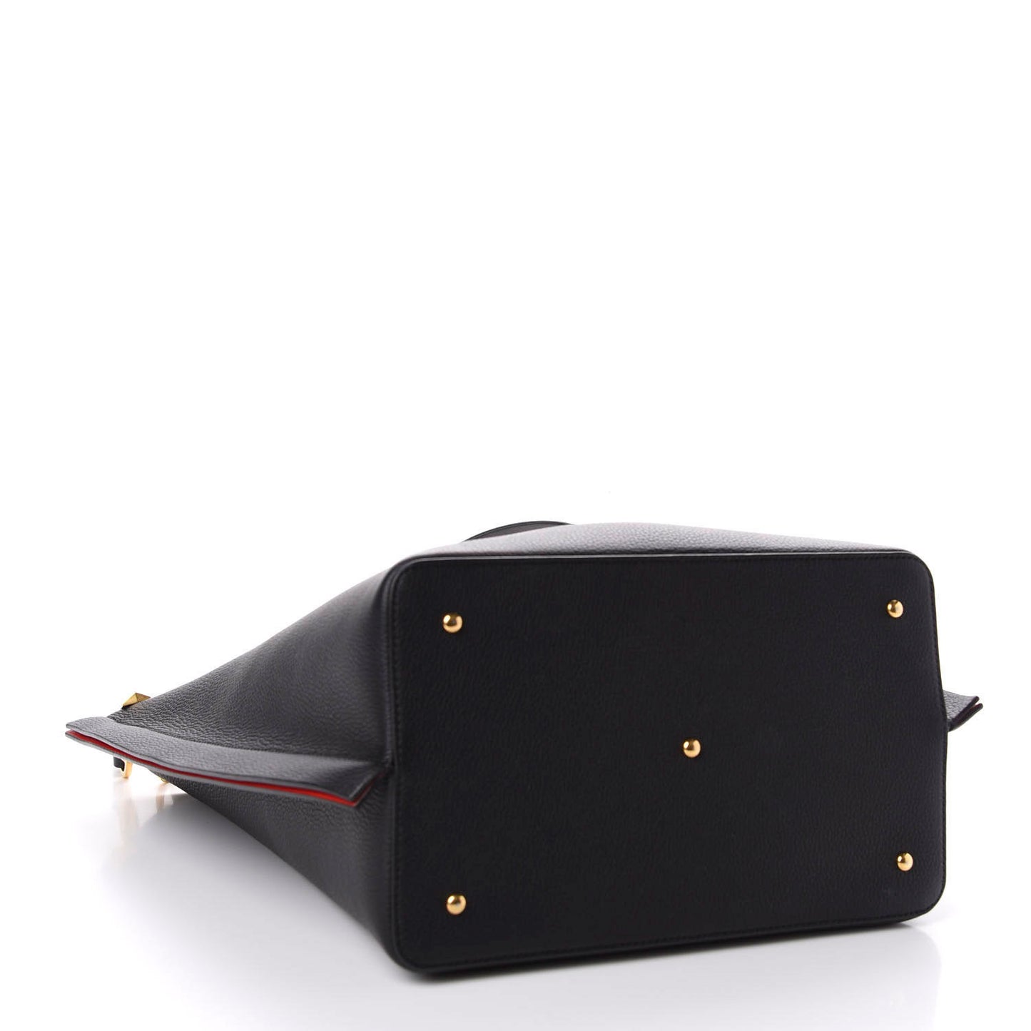 Grainy Calfskin Escape Hobo Bag Black
