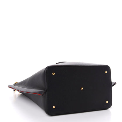 Valentino Garavani Grainy Calfskin Escape Hobo Bag Black 5 of 10
