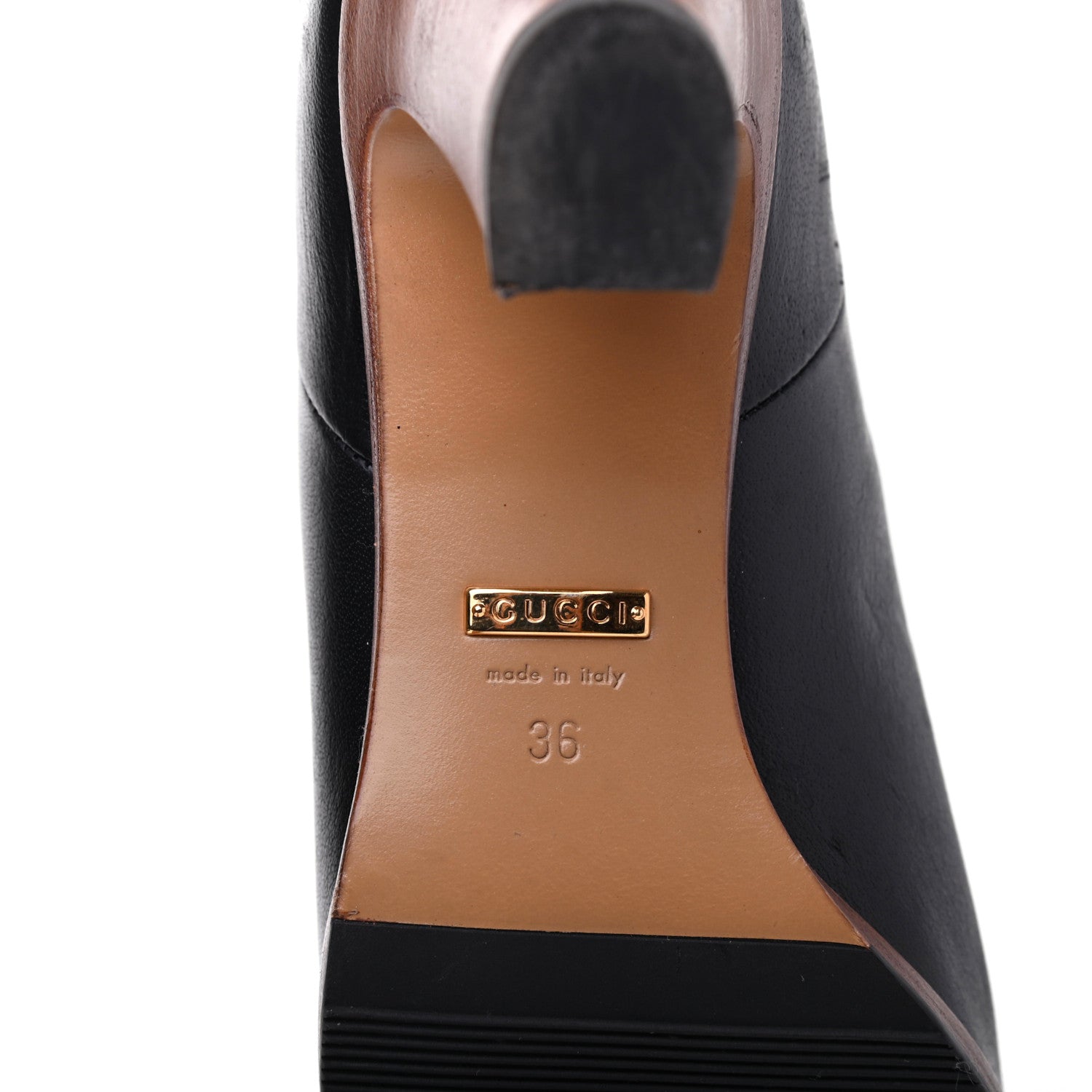 Gucci Calfskin Piuma Lux Energy High Boots 36 Black 6 of 20