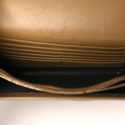 Saint Laurent Calfskin Belle de Jour Chain Clutch Beige 4 of 7