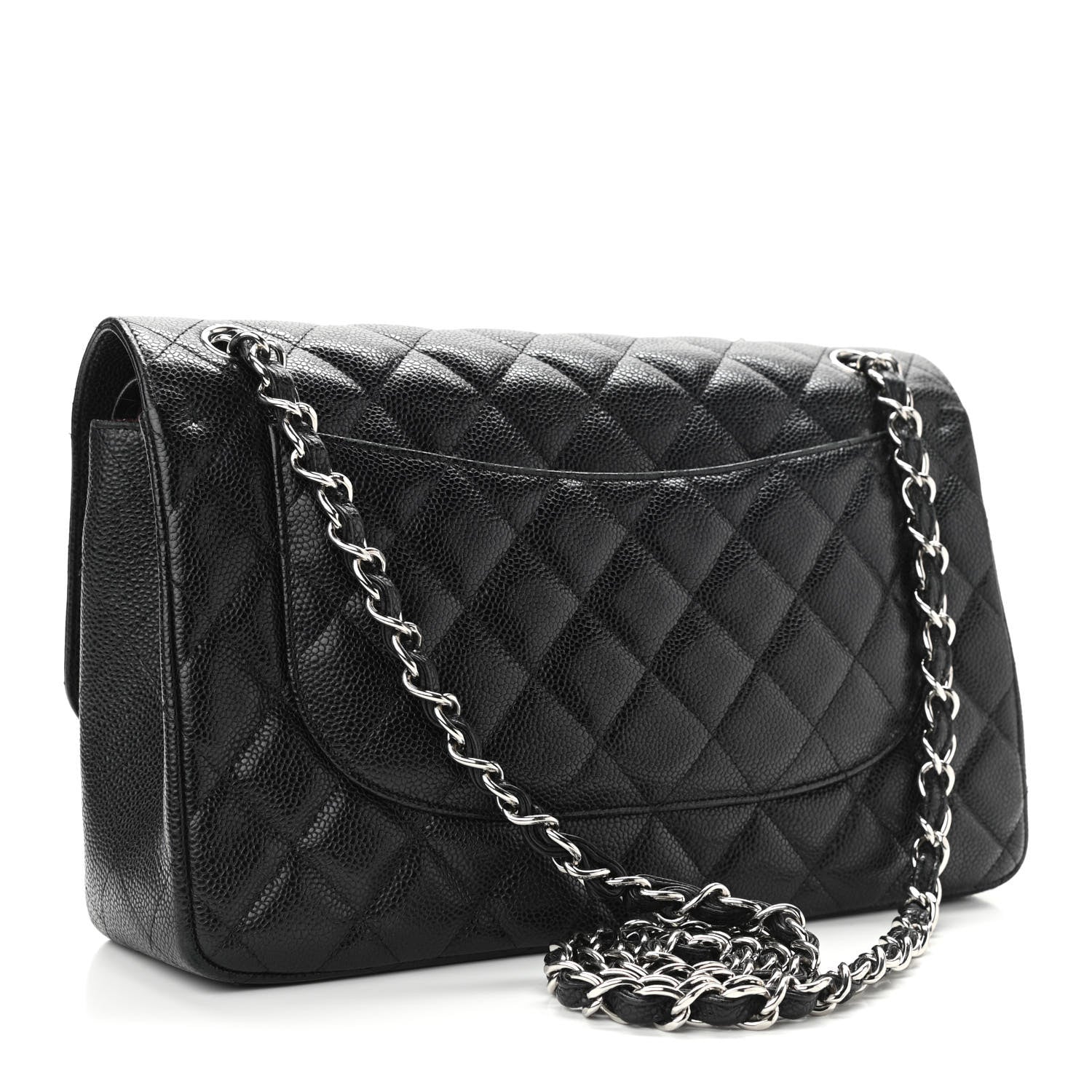 Chanel Caviar Quilted Jumbo Double Flap Black 3 of 18