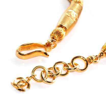 Chanel Crystal Necklace Gold 3 of 5