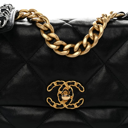 Chanel Goatskin Quilted Medium Chanel 19 Flap Black 8 of 10